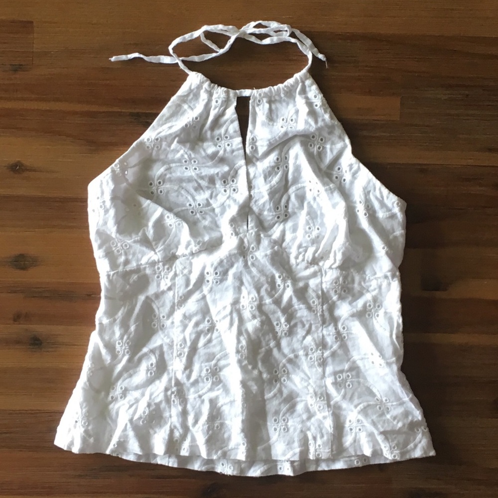 INC Eyelet Halter Top